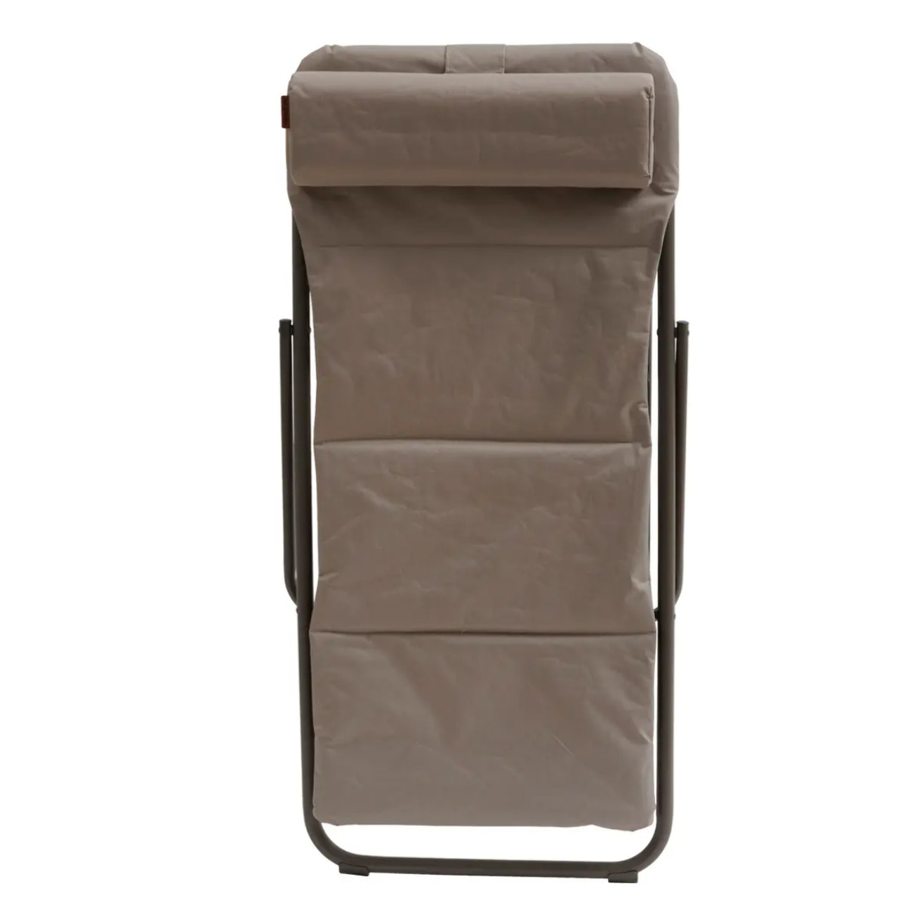 Chilienne de jardin pliante "Jubba" noisette & praline en zinc et polyester