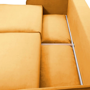 Canapé Velours Droit Tremezzo - 3 Places