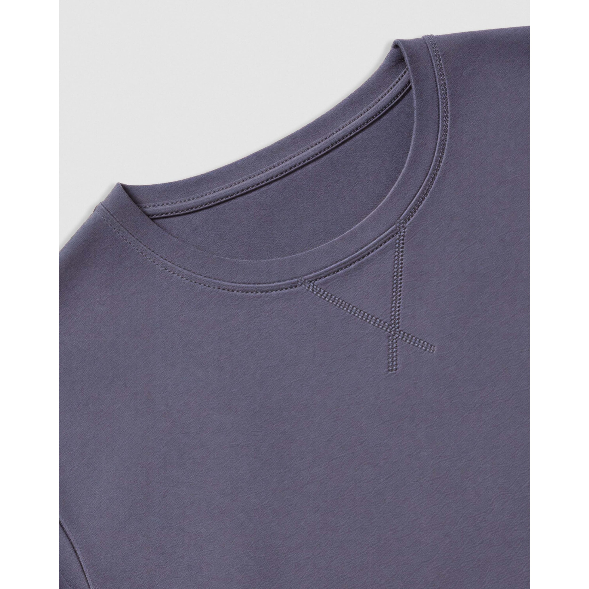 Pigiama lungo in cotone a quadri seren blu navy