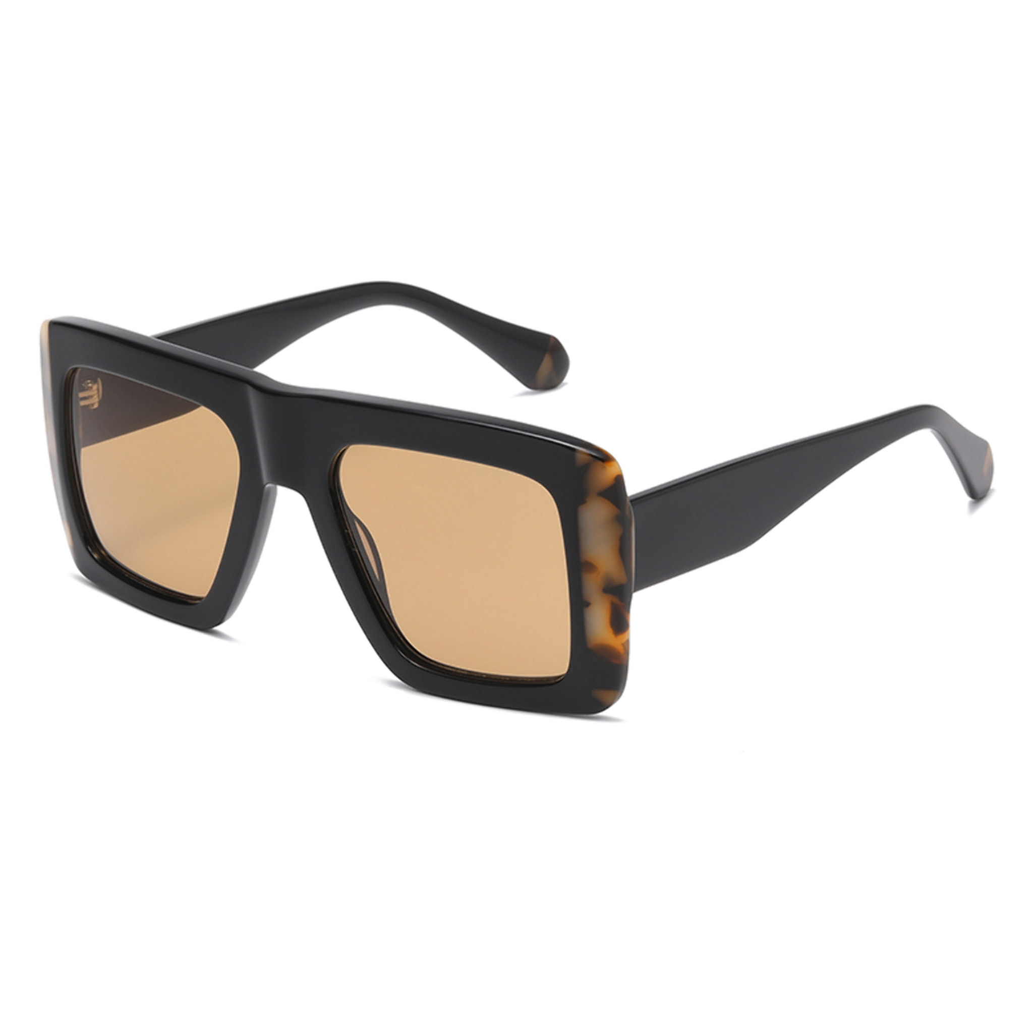 Gafas de sol OCEAN CORNICHE - Negro brillante y marrón demi / Marrón