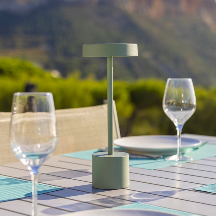 Lampe de table sans fil touch LED ROBY OLIVE H30cm