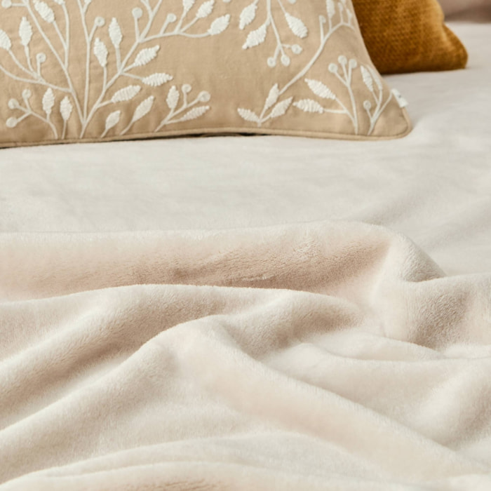 Manta polar Apou color marron beige
