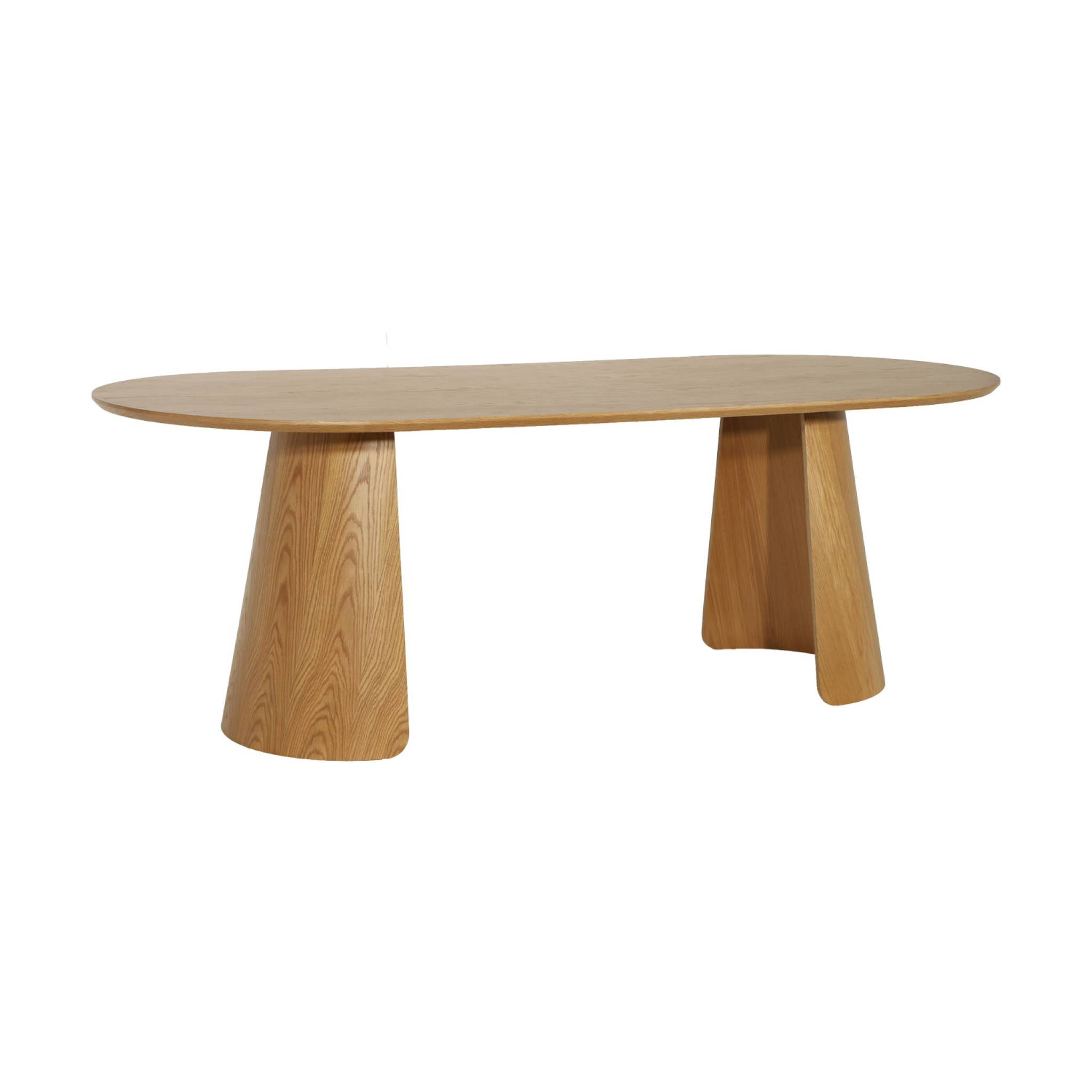 Table à manger oblongue décor bois 8 places MATHILDE