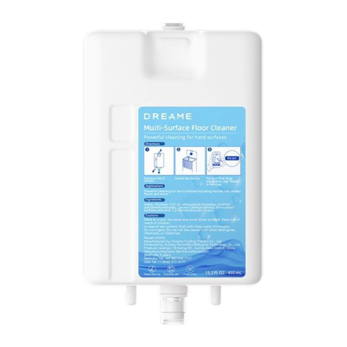 Détergent DREAME Sols durs multi-surfaces 450ml robot L20 Ultra