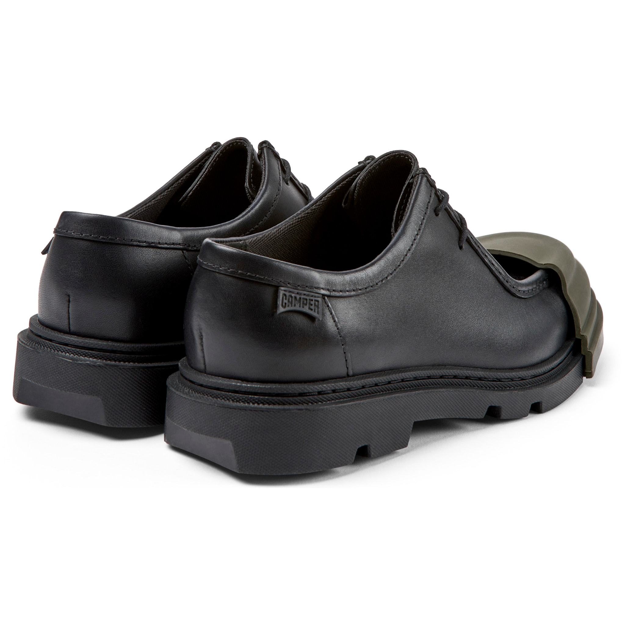 Zapatos de cordones - CAMPER Junction - Negro - Cuero liso