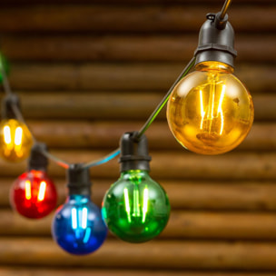 Guirnalda de luces led multicolor con temporizador y 10 bombillas