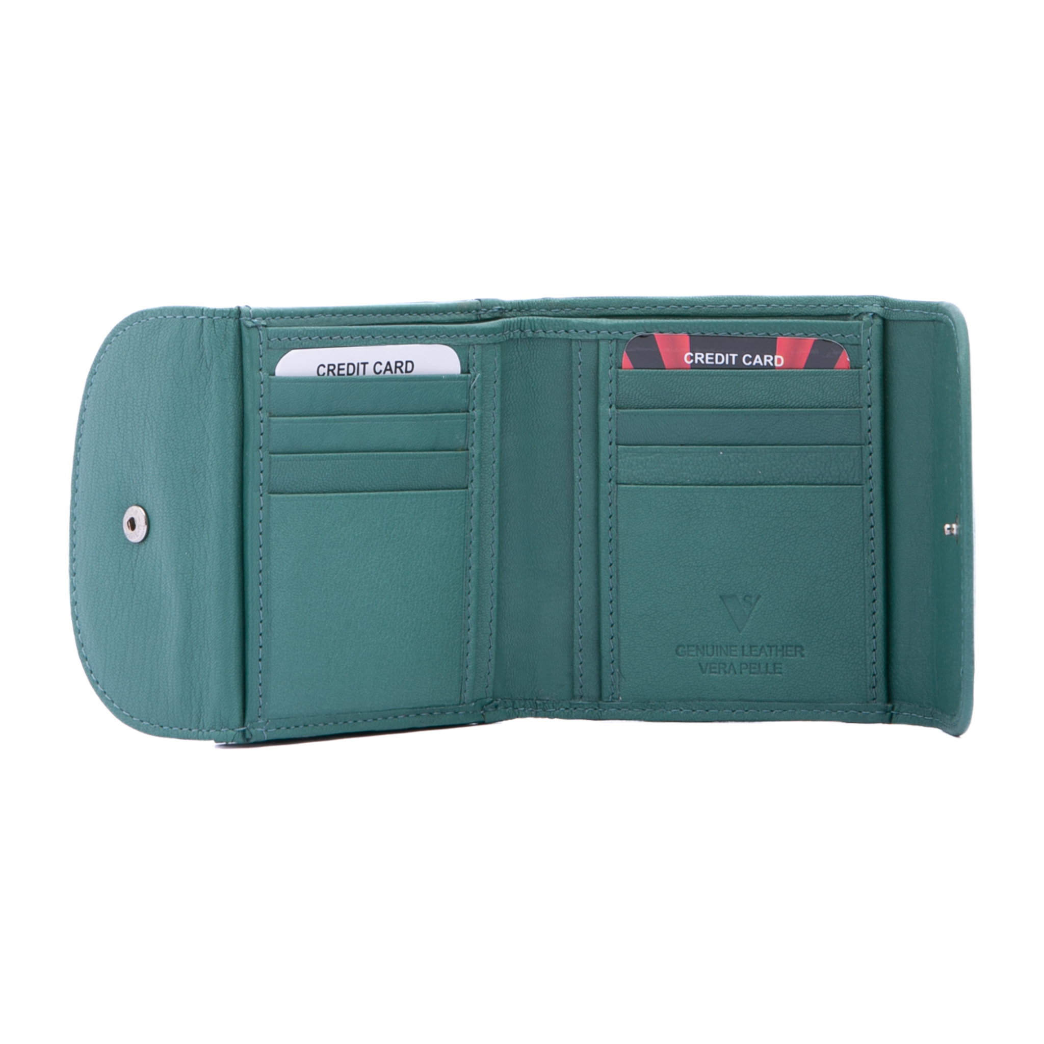 Portafoglio Unisex in Vera Pelle Prodotto Fashion 10x9x2,5 cm