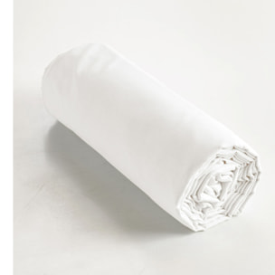 Drap housse 90 x 190 cm en coton avec bonnet H. 30 cm - AMBRE