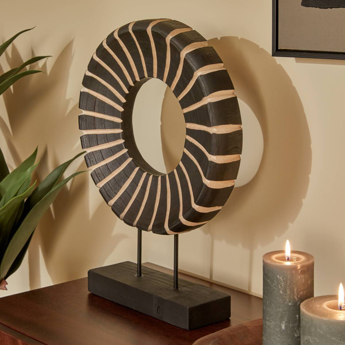 Objet déco Nyero H.47cm noir