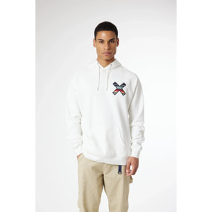 SUDADERA CON CAPUCHA CLASSIC BLANCO ROTO