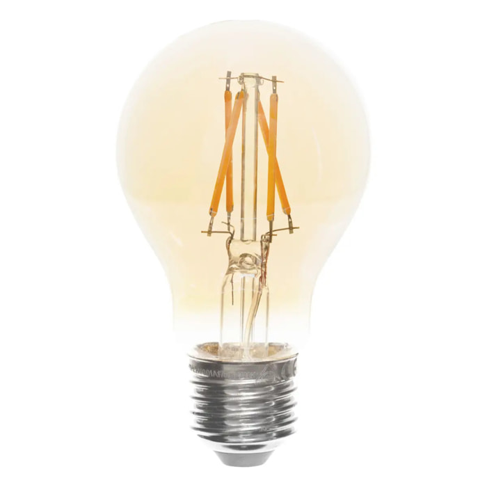 Ampoule LED "Dimm" - verre et métal - ambré - E27
