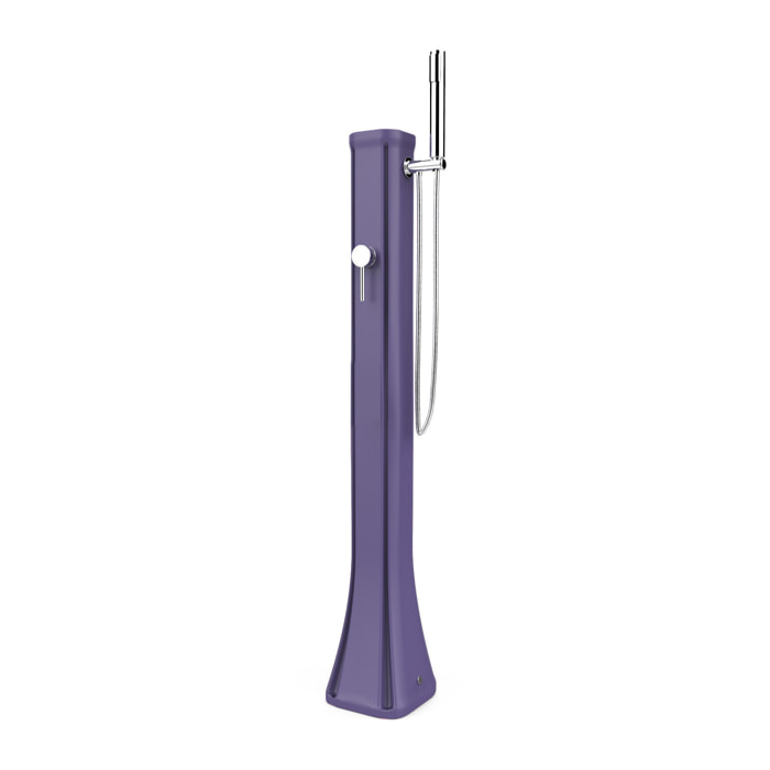 Douche solaire de voyage basse avec douchette mobile violet Happy Go Arkema Design (HG140/4005)