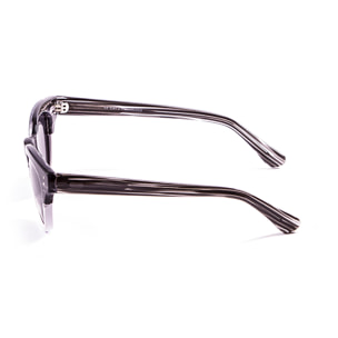 Gafas de sol OCEAN SANTA CRUZ - Demi negro con detalle blanco / Ahumada