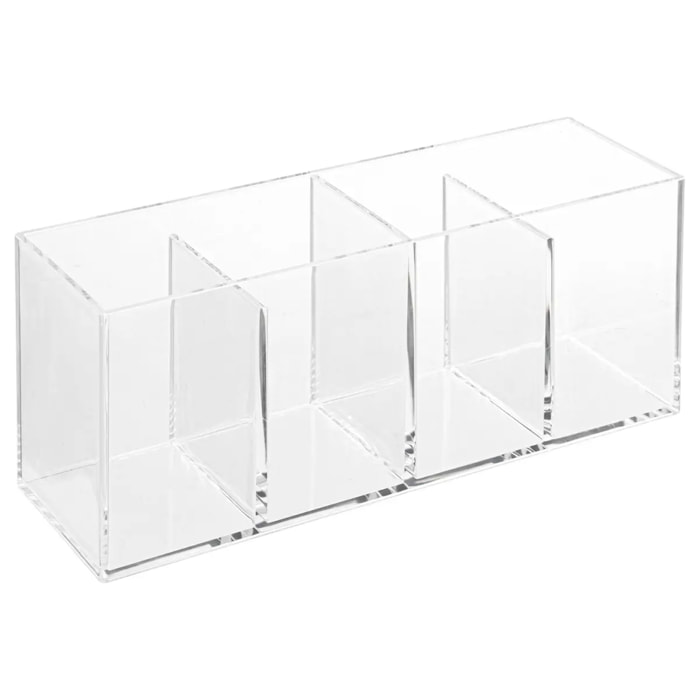 Organiseur 4 compartiments "Selena" transparent