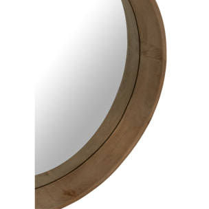J-Line miroir Mural Wall Mirror - bois - beige clair - small