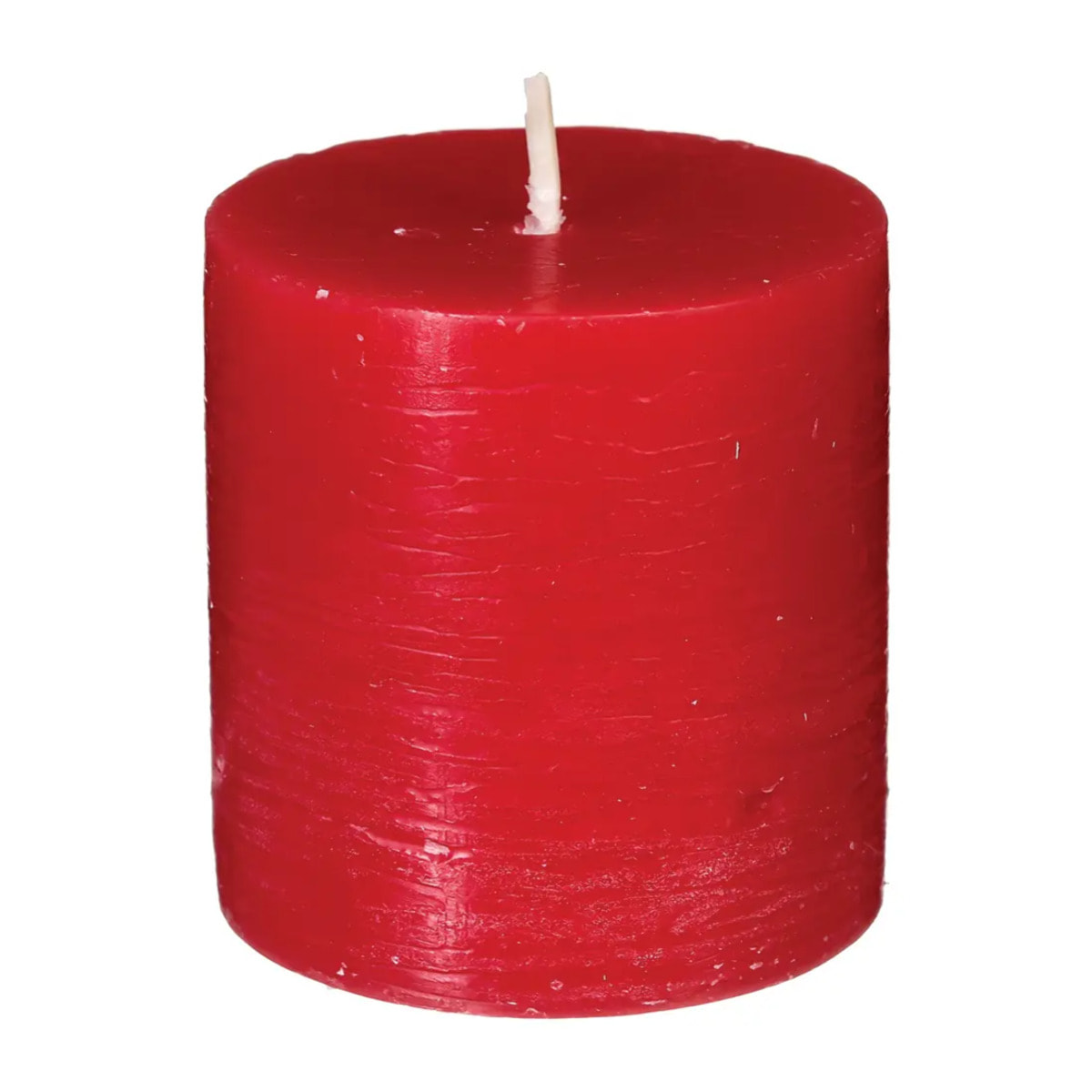 Lot de 4 bougies rustiques rouge 60g