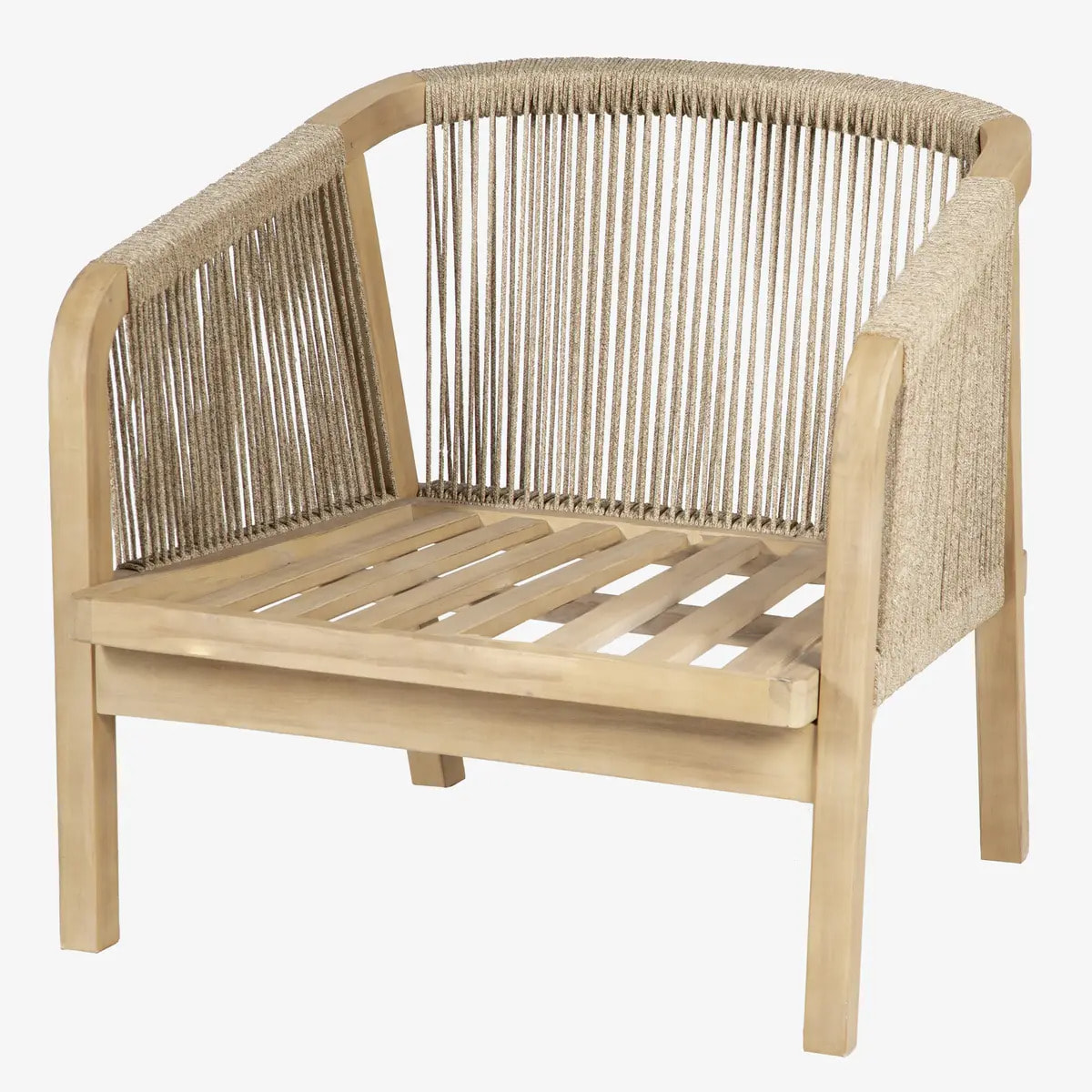 Fauteuil de salon de jardin "Papouasie" en acacia