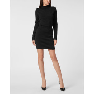 PHILIPP PLEIN Knit Mini Skirt MONOGRAM