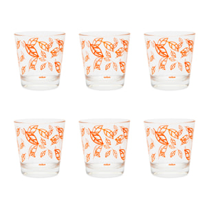 Set 6 Bicchieri Excelsa – Enjoy, Vetro Arancione