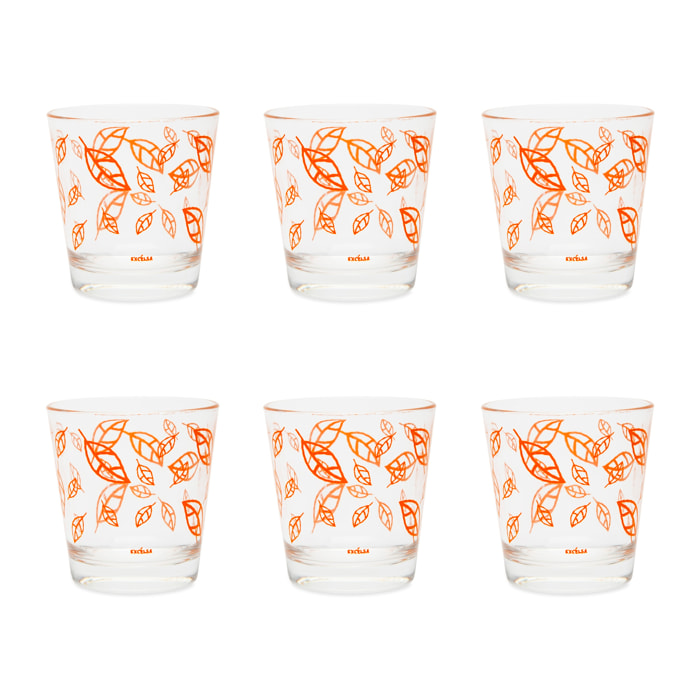 Set 6 Bicchieri Excelsa – Enjoy, Vetro Arancione