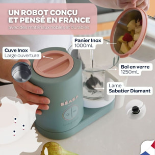 Mixeur Cuiseur Bébé BEABA Babycook neo eucalyptus