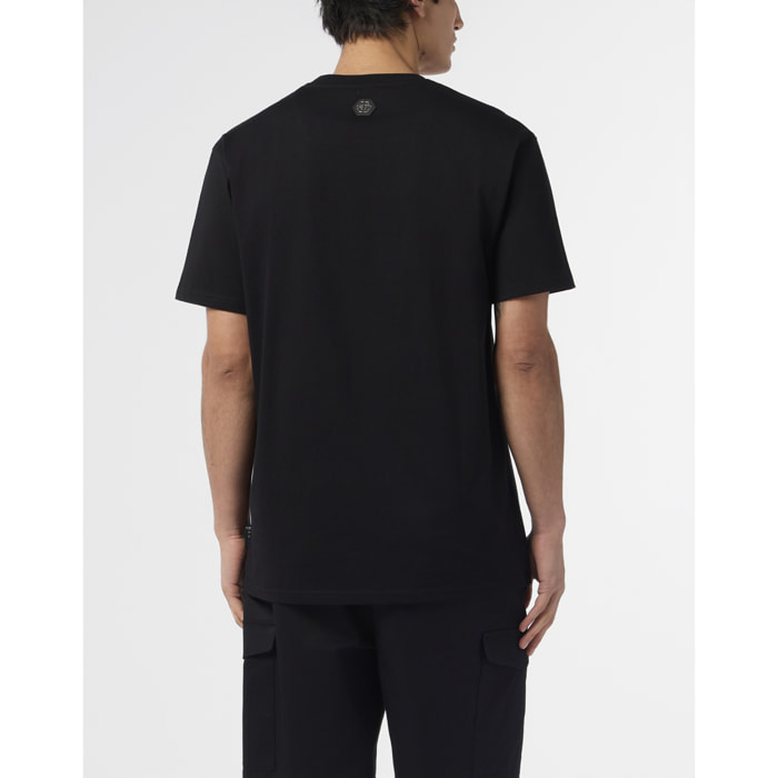 PHILIPP PLEIN Camiseta de cuello redondo y manga corta HEXAGON