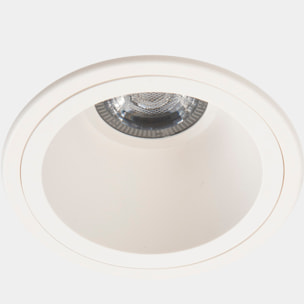 LEDS C4 Downlight Lite Ø75Mm 6.7W Blanco Neutro - 4000K Cri 80 32.2º On-Off Blanco Ip5