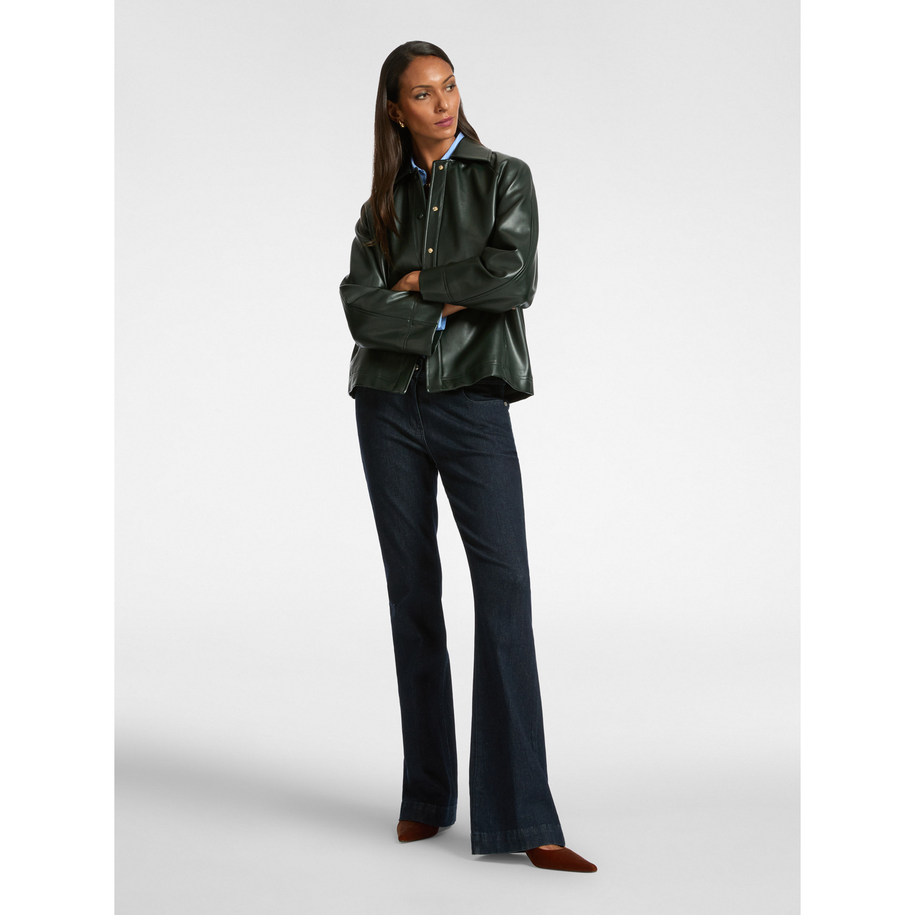 Elena Mirò - Chaqueta de tejido revestido - Verde militare