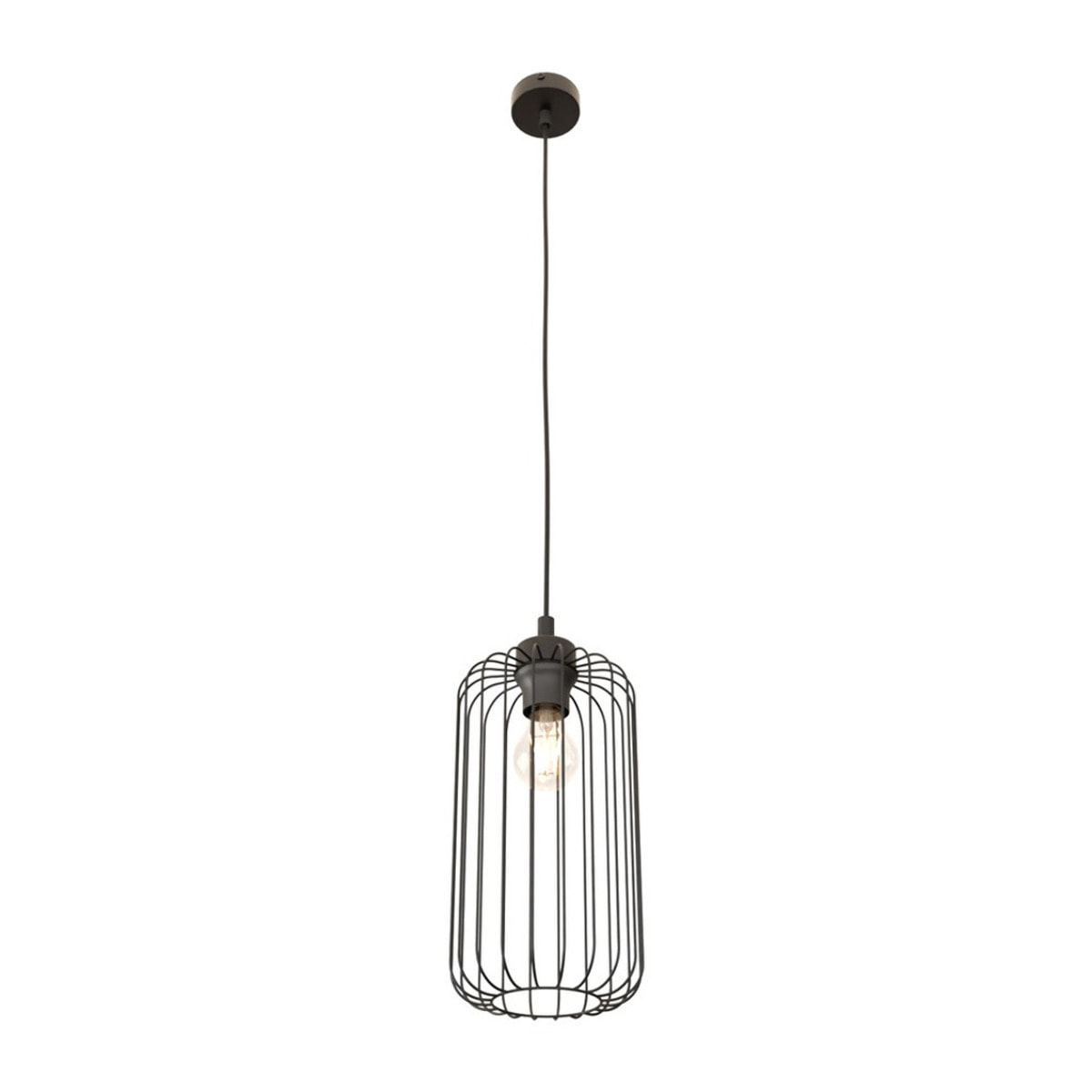 Lampada a sospensione VANDER in acciaio nero