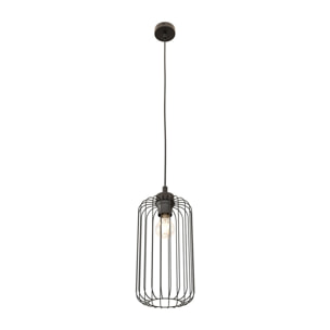 Lampada a sospensione VANDER in acciaio nero