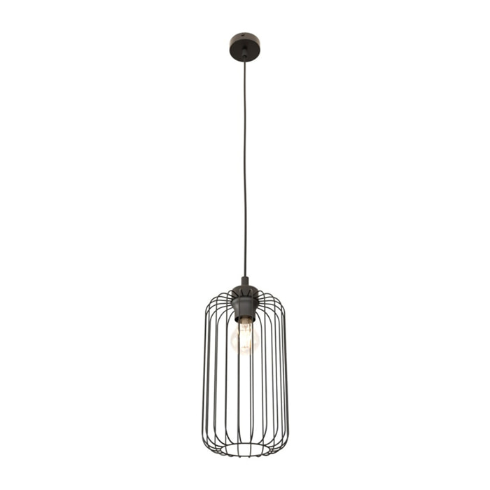 Lampada a sospensione VANDER in acciaio nero