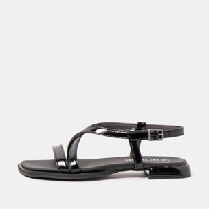 Sandalias 2001 NAPPA SHINNY BLACK / BERGAMO color Black