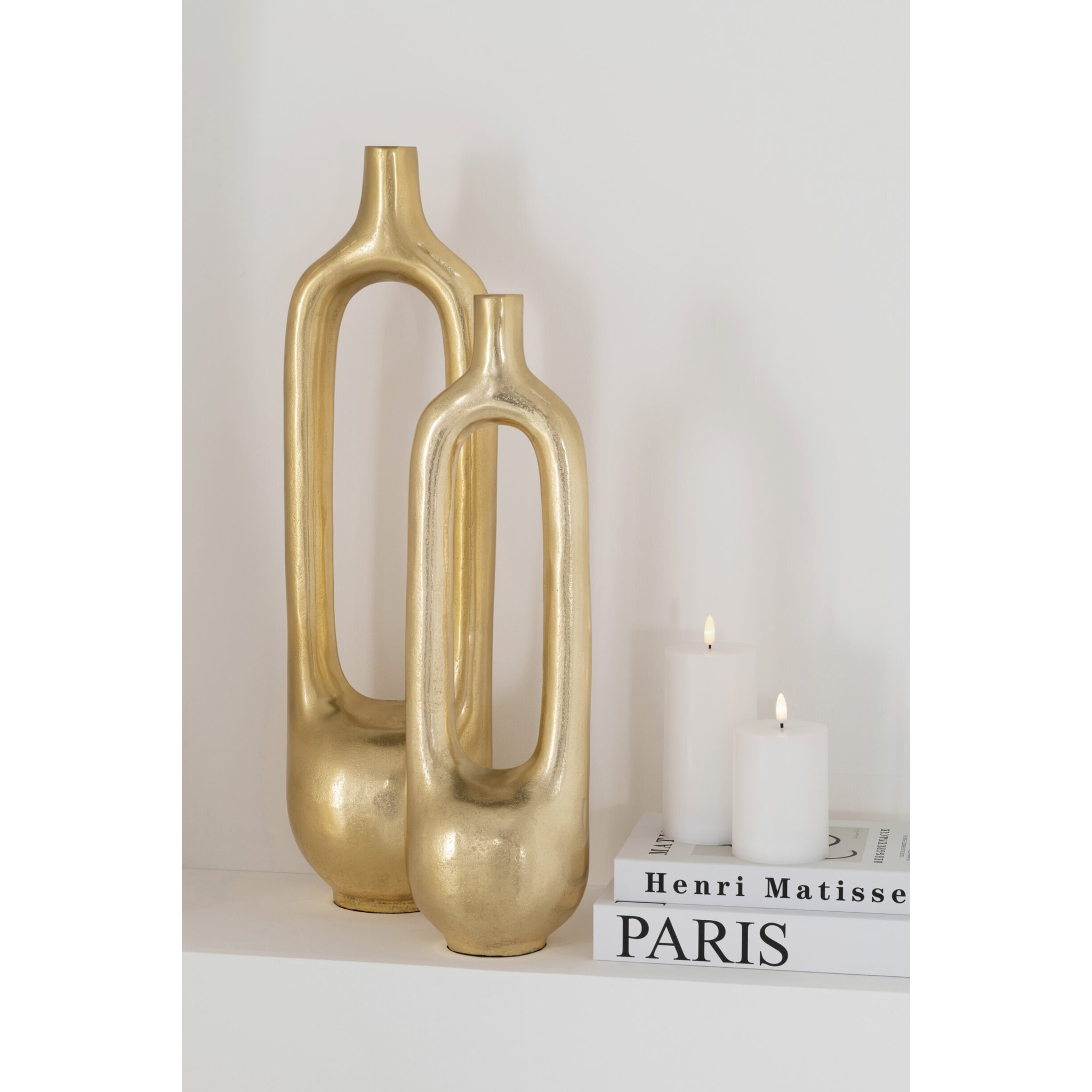 J-Line vase Interieur Creux - aluminium - or - large