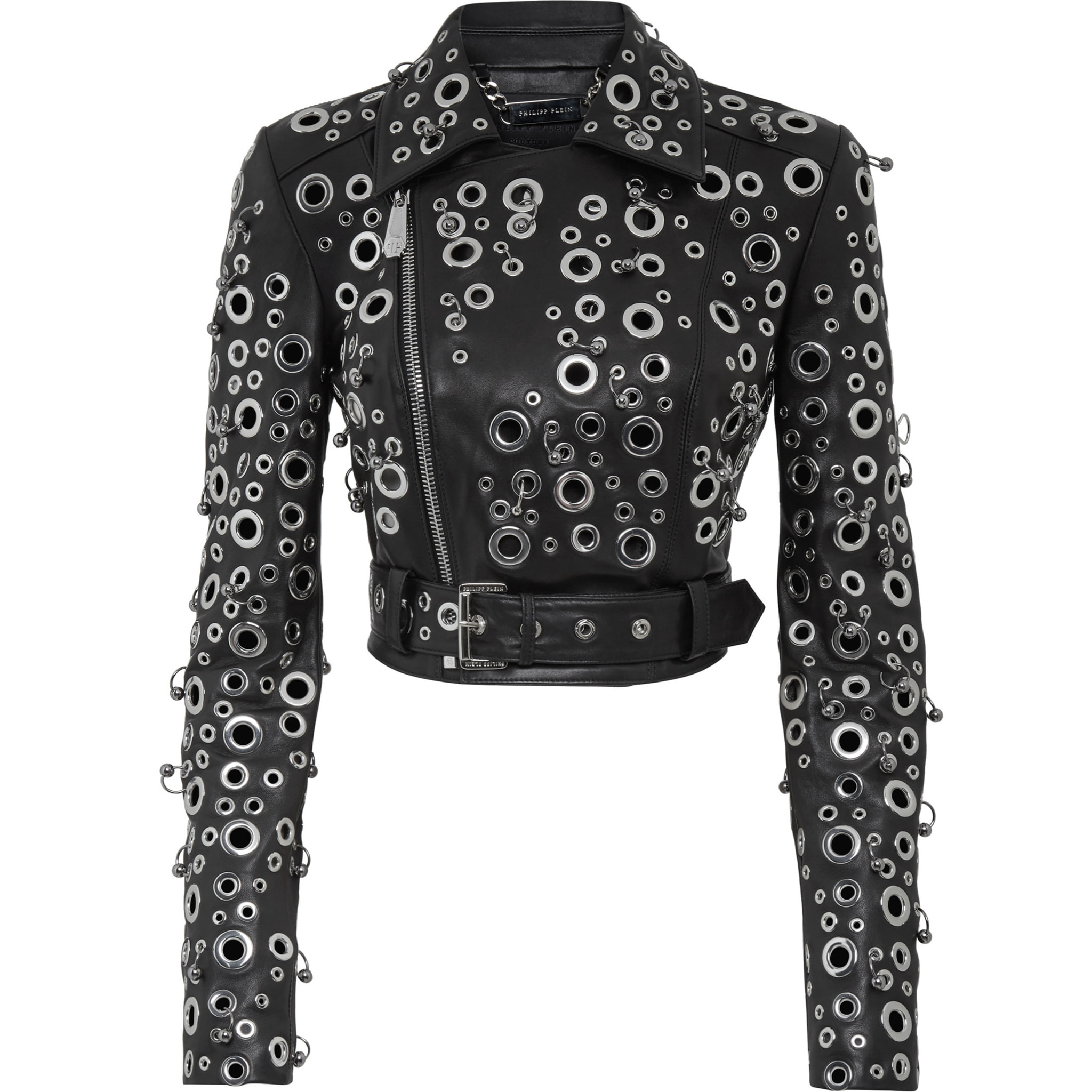 PHILIPP PLEIN Leather Biker