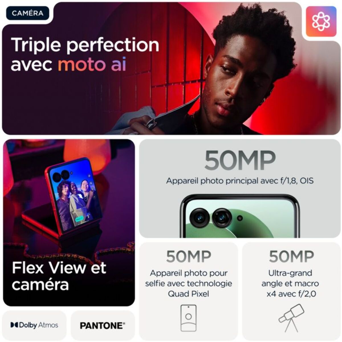 Smartphone MOTOROLA Razr 60 Ultra 512Go Scarab