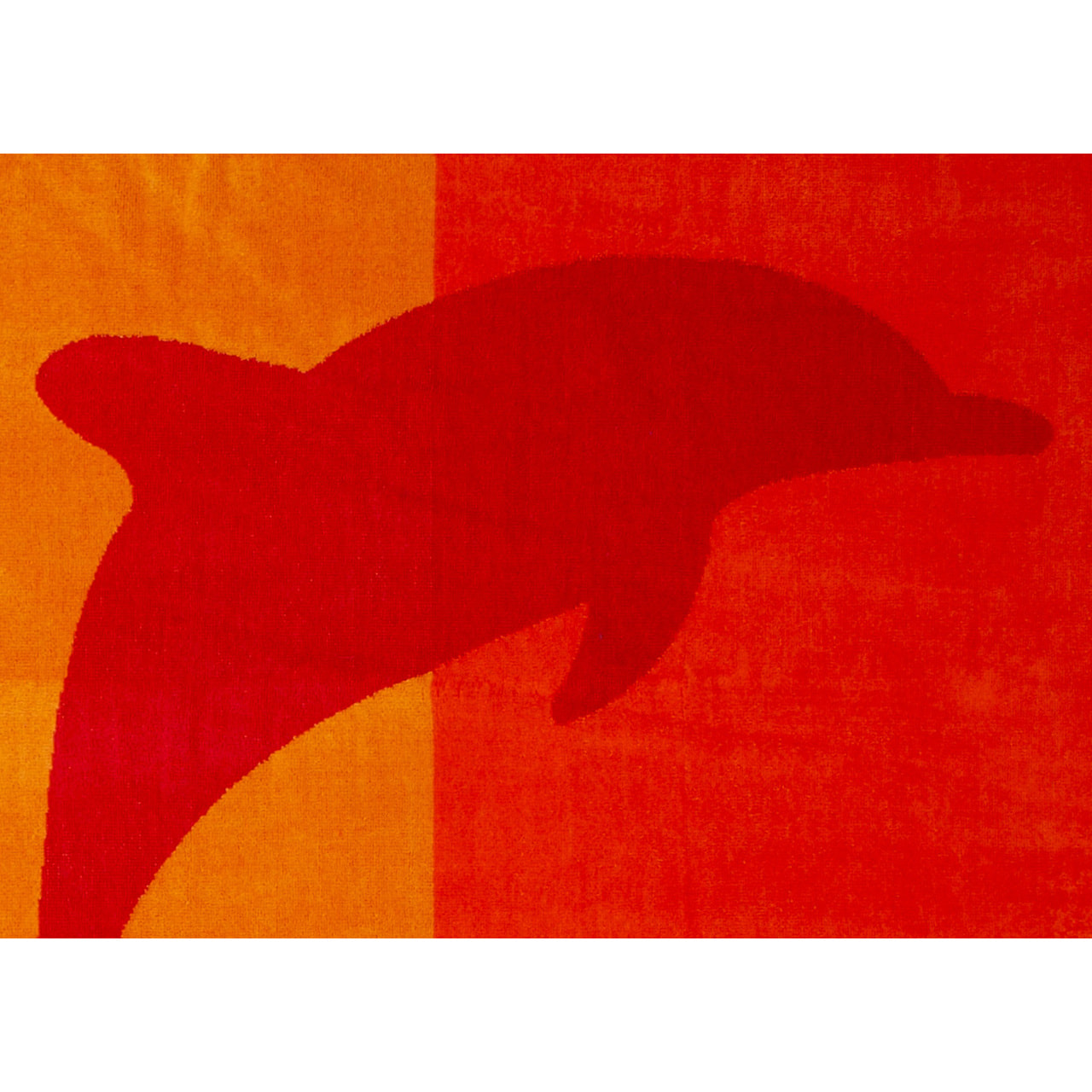 Telo Mare Spugna Jacquard Spiaggia Disegno Flipper