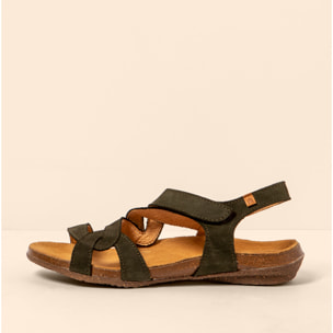 Sandalias N5079 NOBUCK LAVADO KAKI / WAKATAUA color Kaki