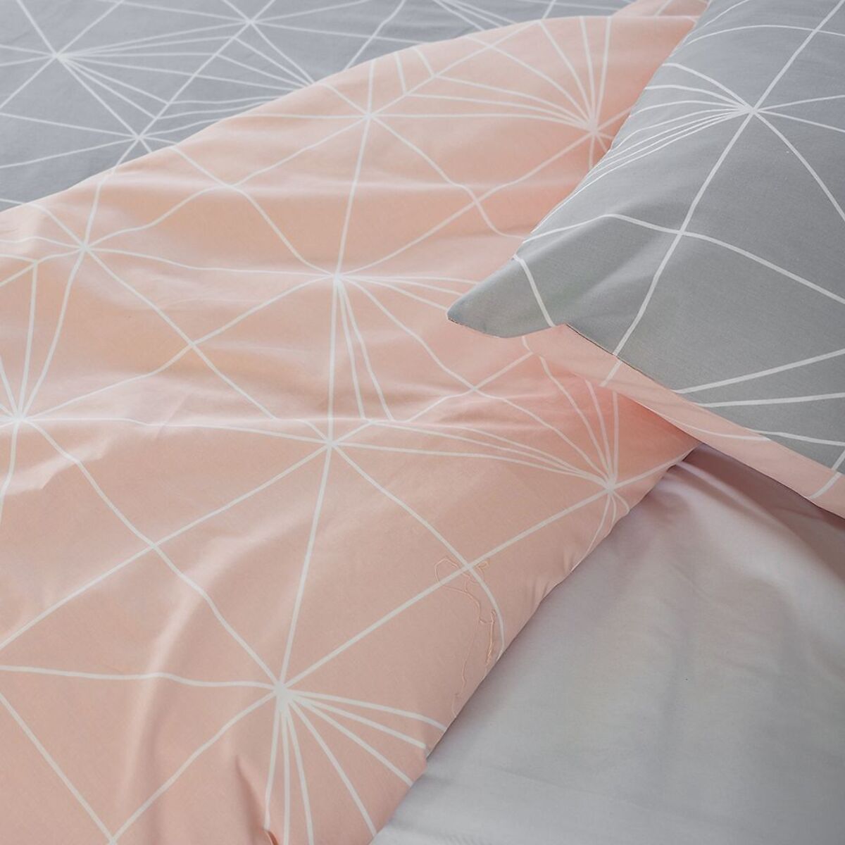 Parure Housse De Couette 3pcs 100% Coton 57 Fils Shyne