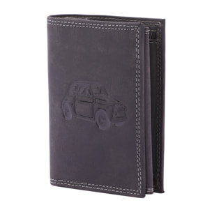 Portafoglio  da uomo In Vera pelle Made in Italy 10x13x3 cm