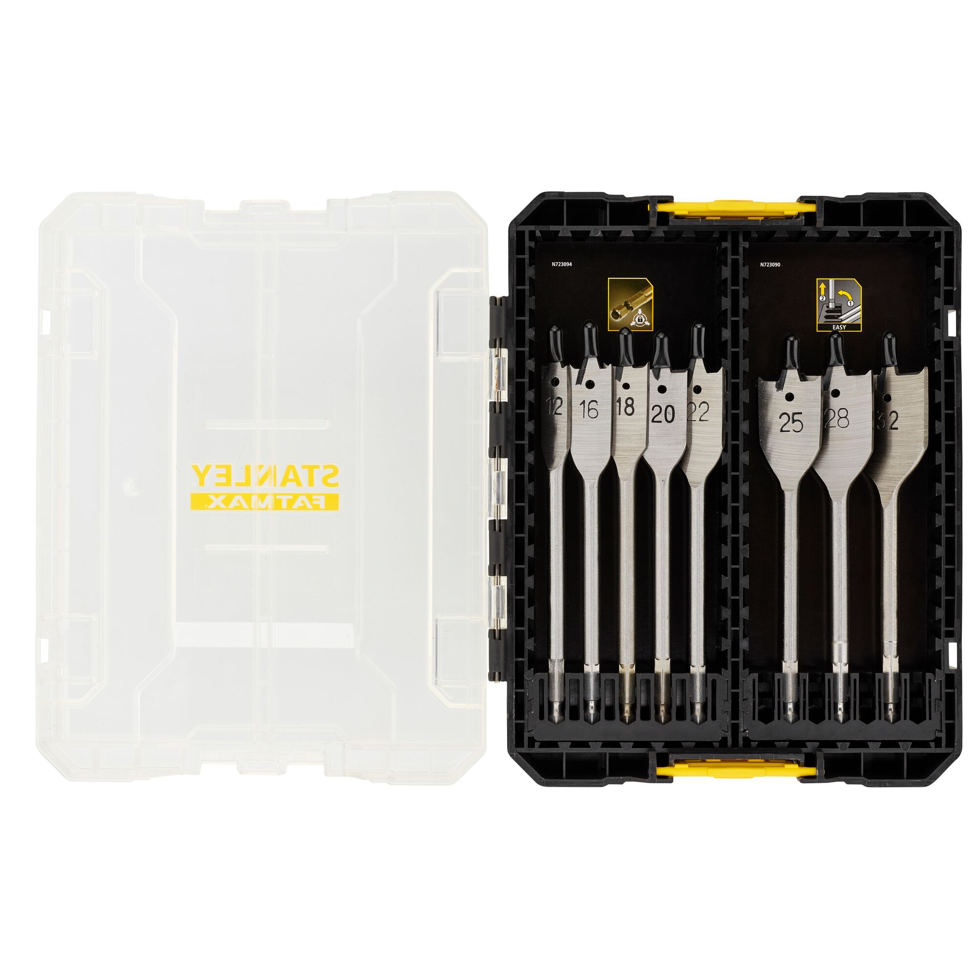 Stanley Coffret de 8 mèches à bois plates
