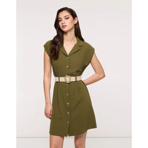 Vestido Corto Caqui - Tonlon II