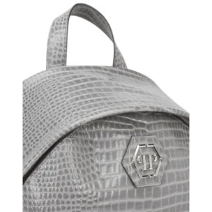 PLEIN SPORT Leather Backpack Cocco