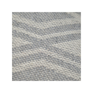 Coussin en coton brodé carré 40 x 40 cm motifs losanges gris - SHINE