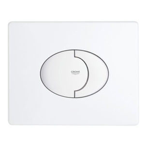 Plaque de commande wc horizontale Skate Air, Blanc alpin