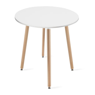 Set da pranzo scandinavo Kami con tavolo rotondo e 2 sedie Wat