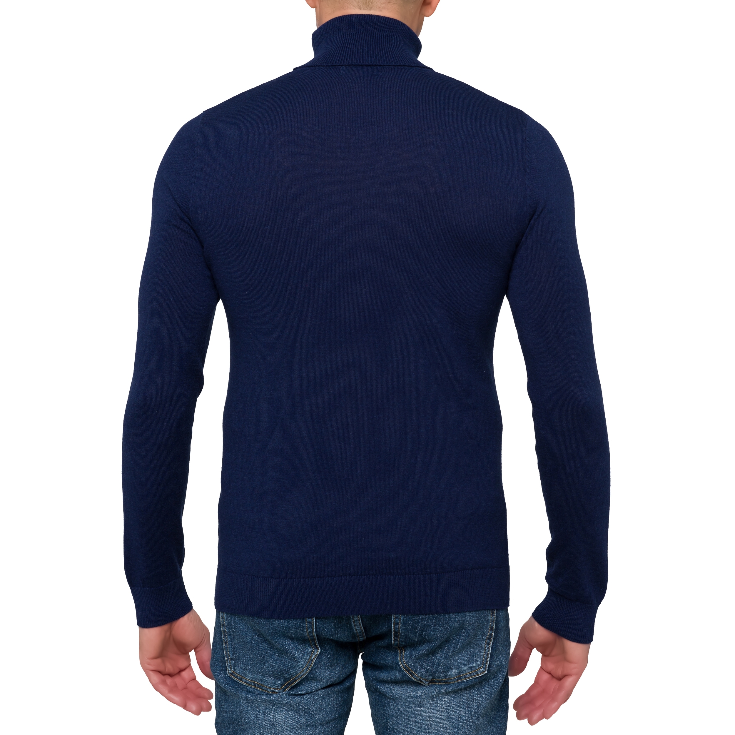 Maglia collo alto Hot Buttered Montagu blu navy