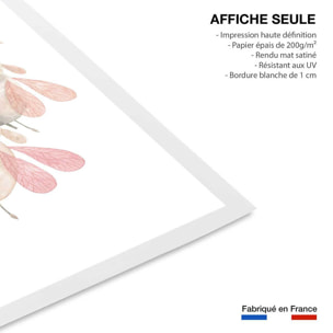 Affiche enfant elephants libellule  Affiche seule