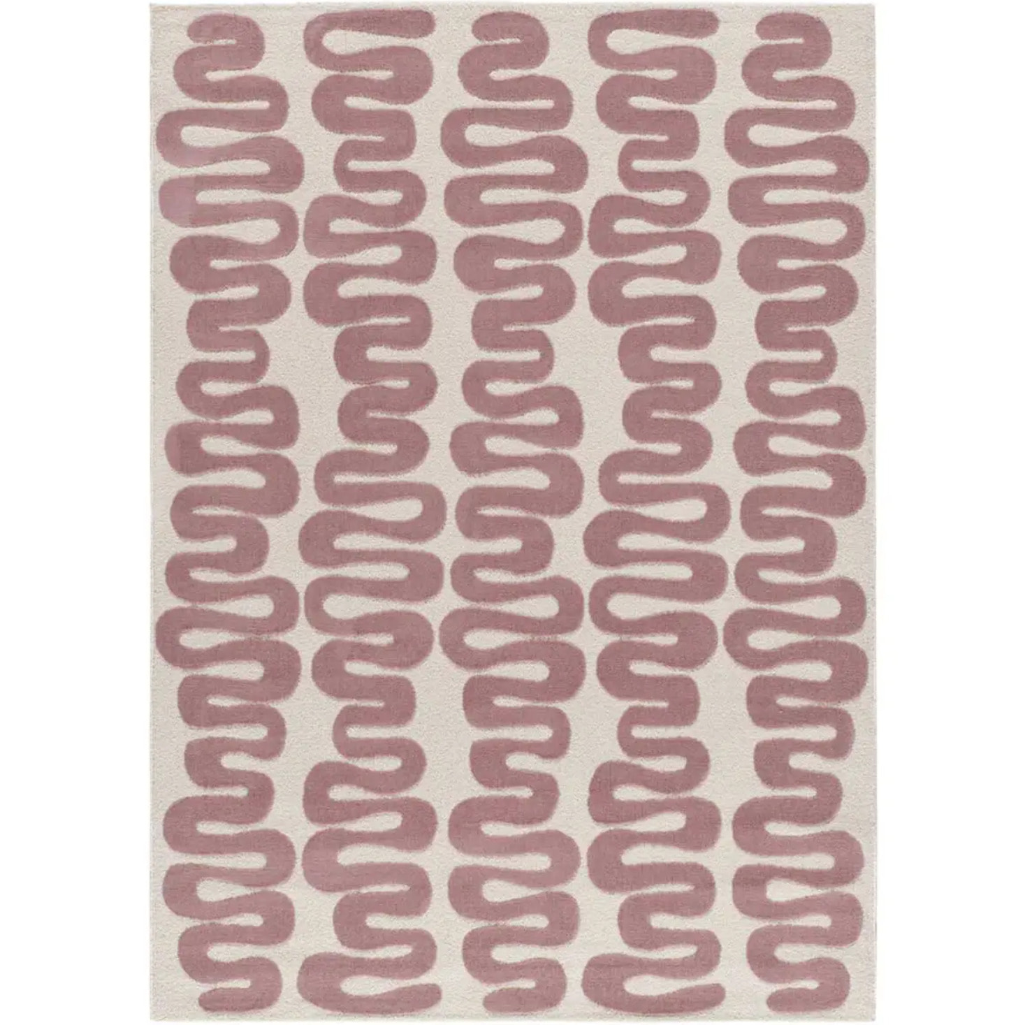 FLASHY Alfombra moderna de pelo corto rosa, varias medidas disponibles.