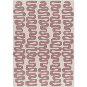 FLASHY Alfombra moderna de pelo corto rosa, varias medidas disponibles.