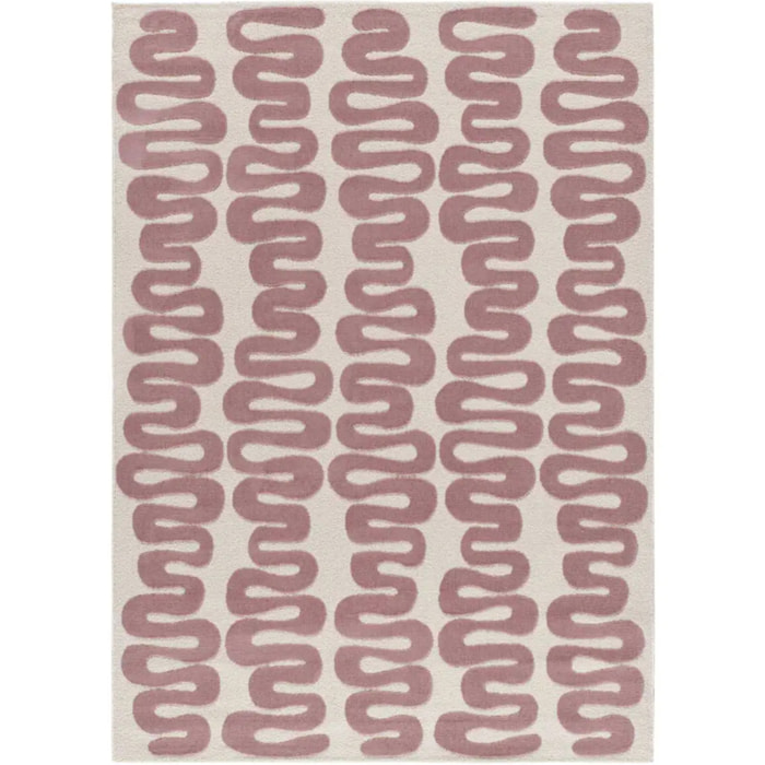 FLASHY Alfombra moderna de pelo corto rosa, varias medidas disponibles.